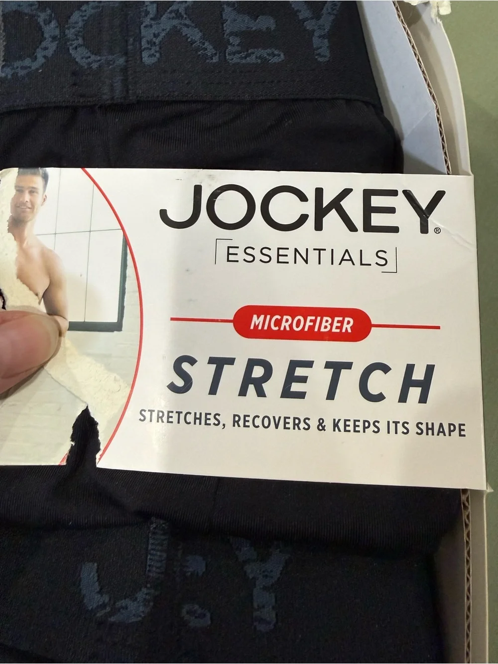 Jockey Black Microfiber Stretch Boxer Briefs - Men's 3-Pack